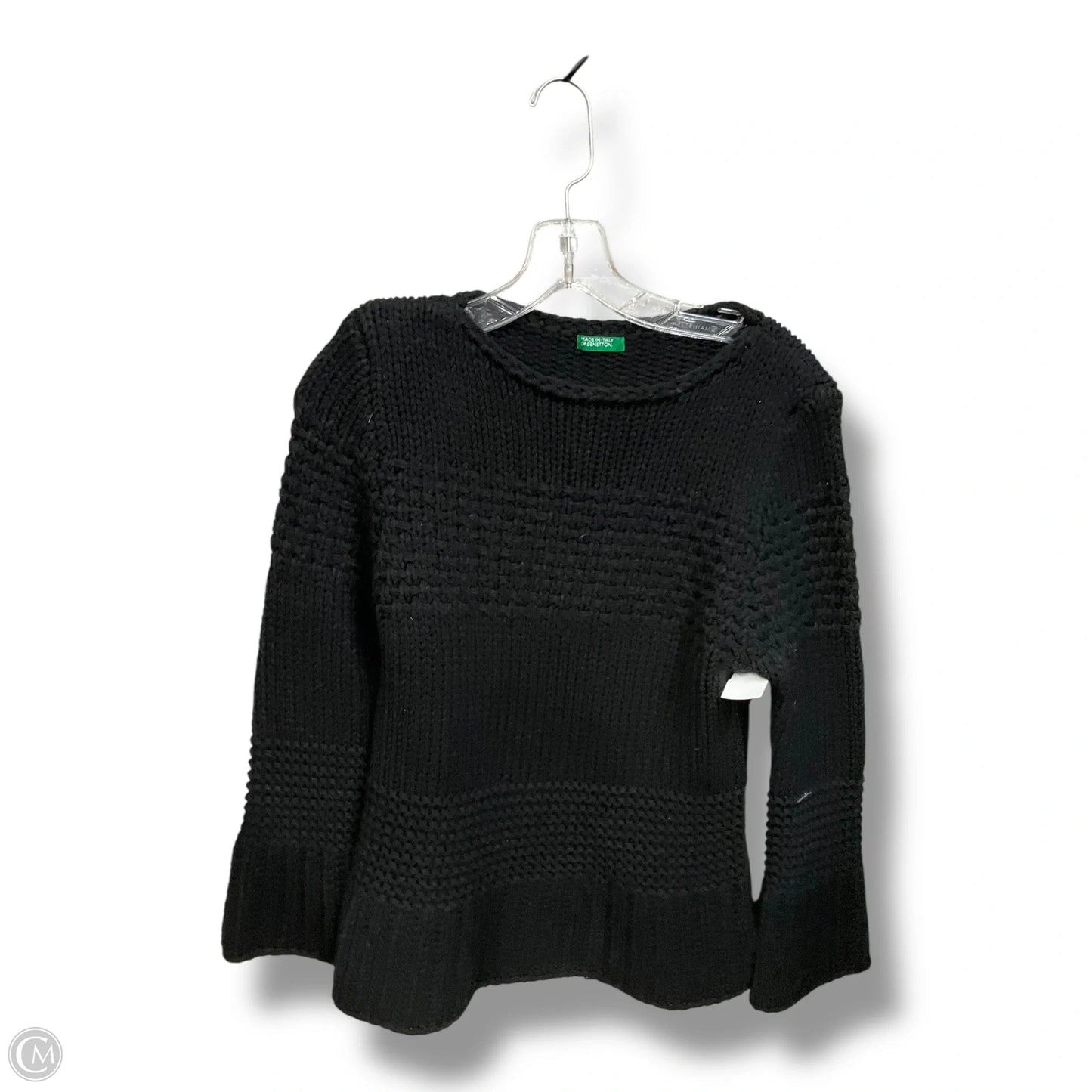 Sweater By Benetton In Black, Size: S