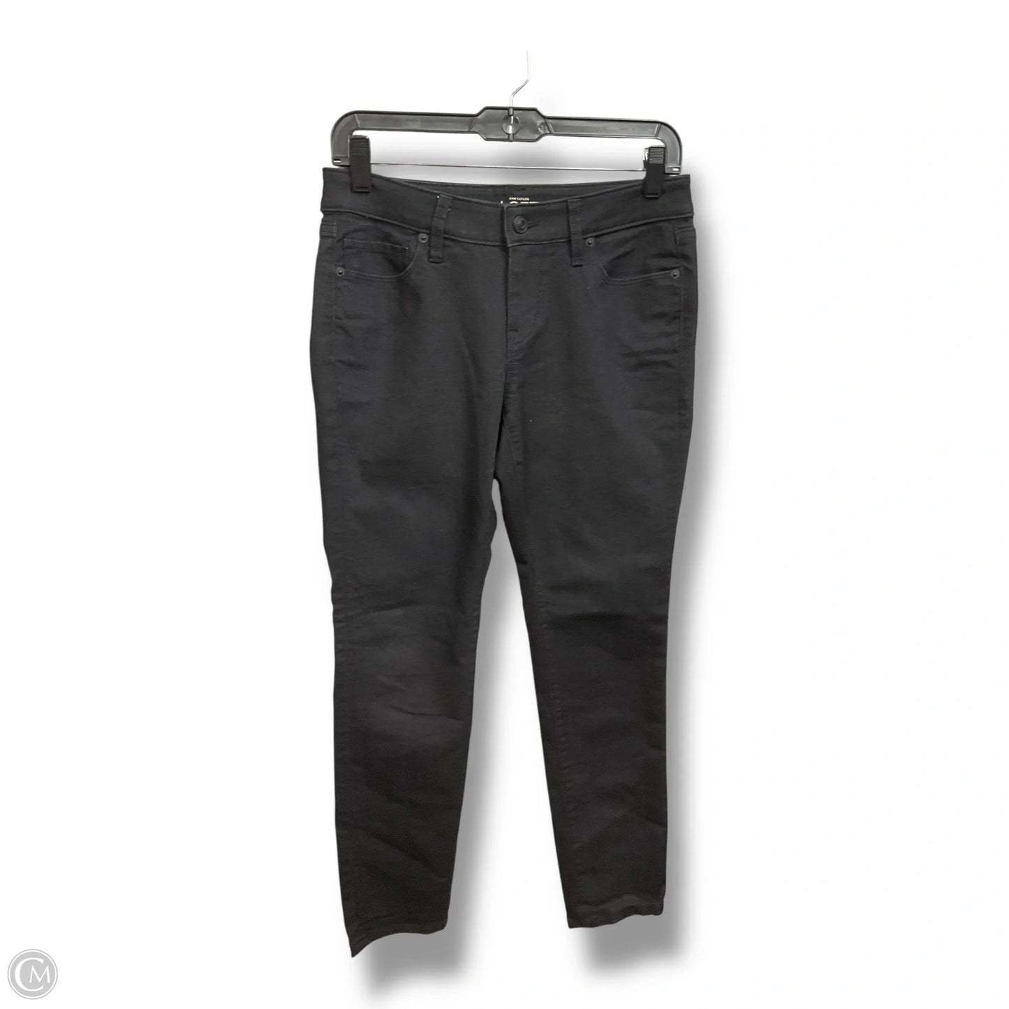 Jeans Skinny By Loft In Black Denim, Size: 4p