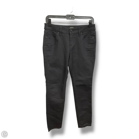 Jeans Skinny By Loft In Black Denim, Size: 4p