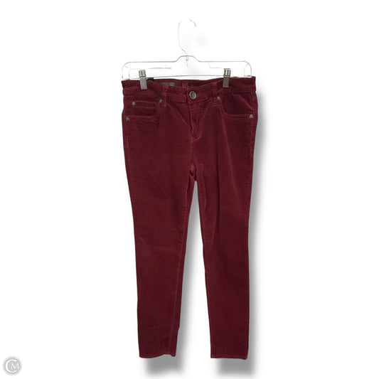 Pants Corduroy By Kut In Red, Size: 6p