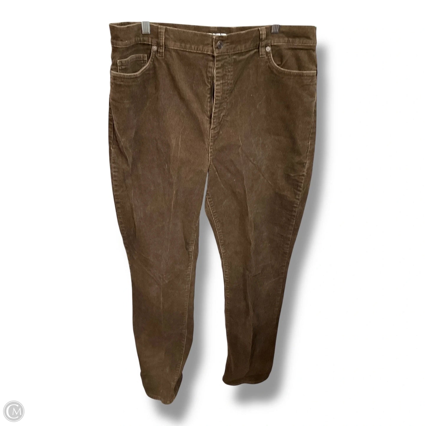 Pants Corduroy By Lands End In Brown, Size: 18