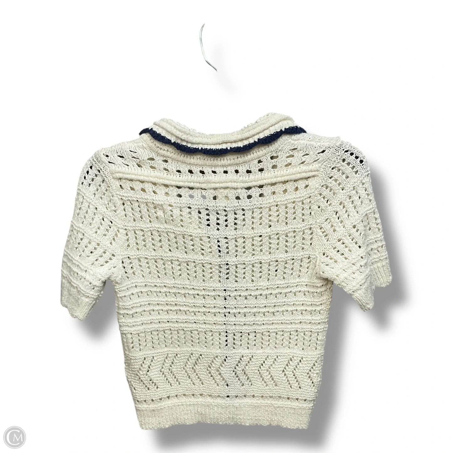 Sweater Short Sleeve By Maeve In Ivory, Size: S
