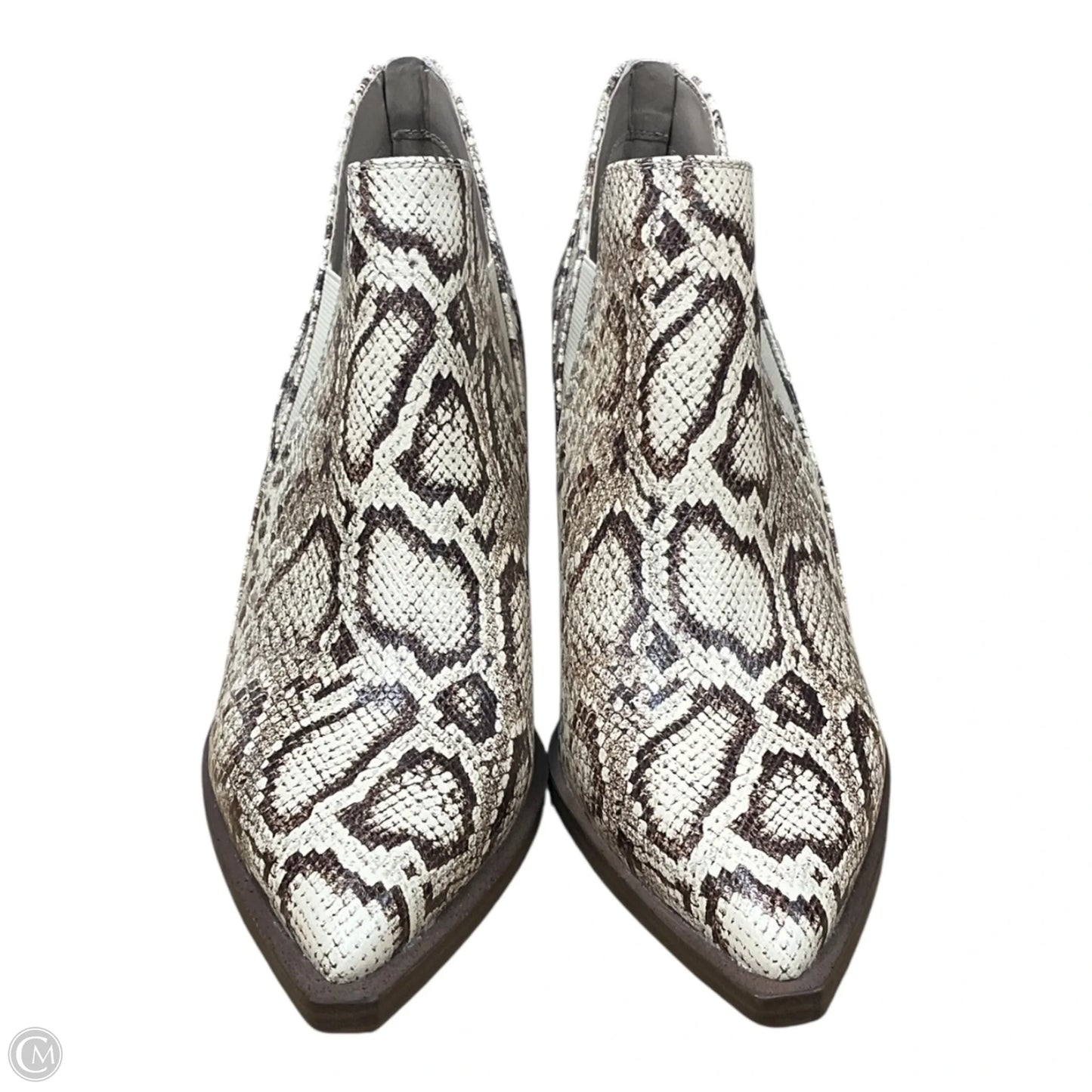 Boots Ankle Heels By Vince Camuto In Animal Print, Size: 10