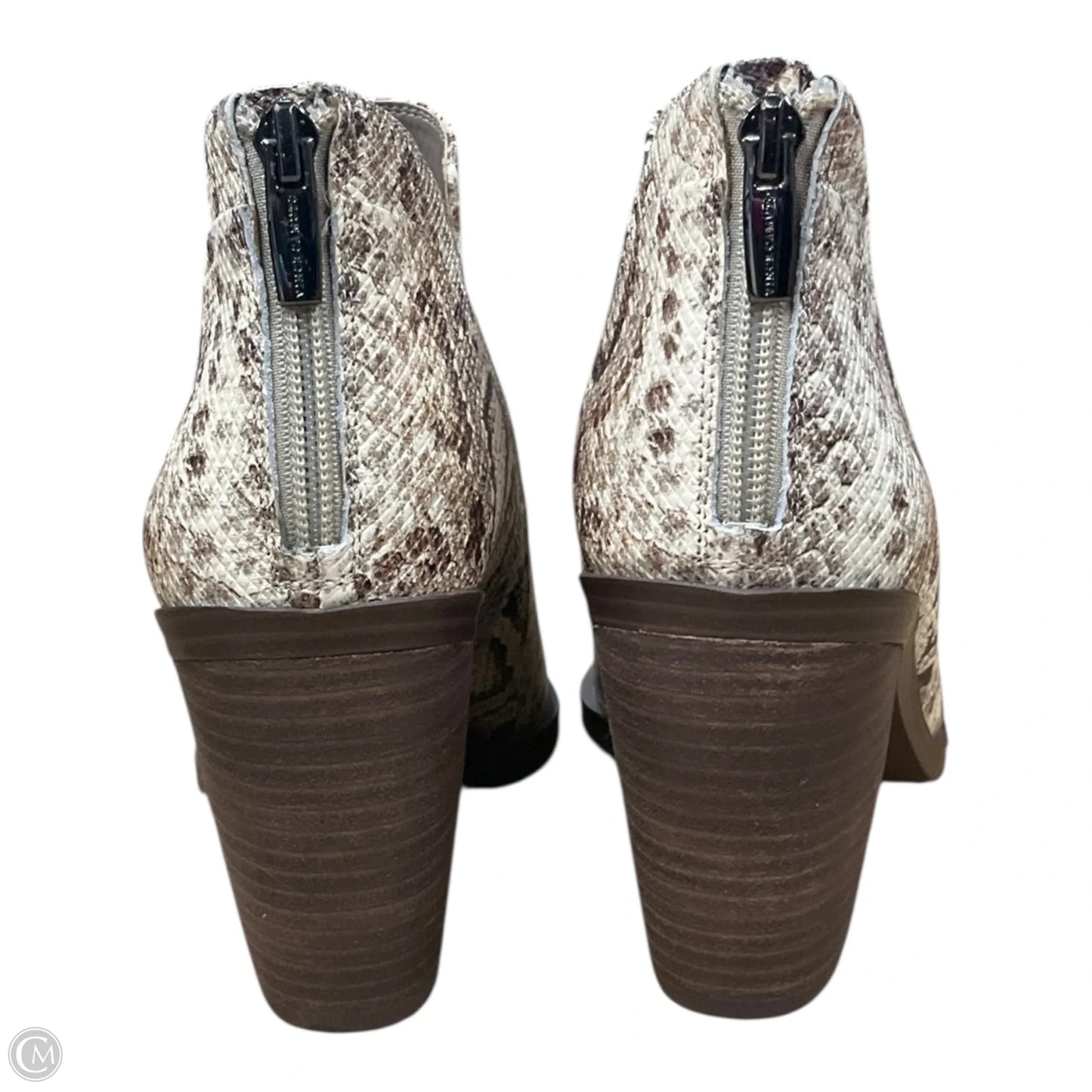 Boots Ankle Heels By Vince Camuto In Animal Print, Size: 10