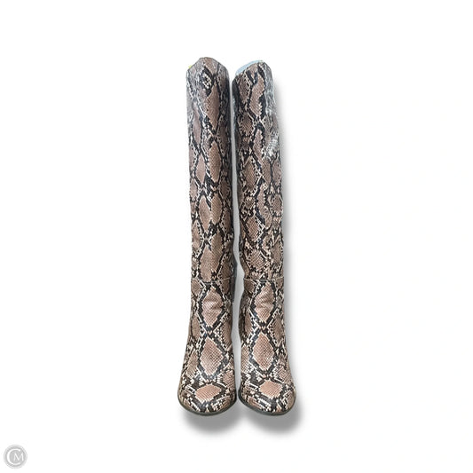 Boots Mid-calf Heels By A New Day In Animal Print, Size: 8