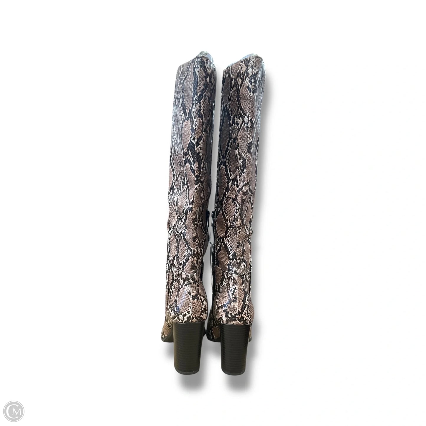Boots Mid-calf Heels By A New Day In Animal Print, Size: 8