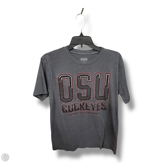 Top Short Sleeve By Clothes Mentor In Grey, Size: M
