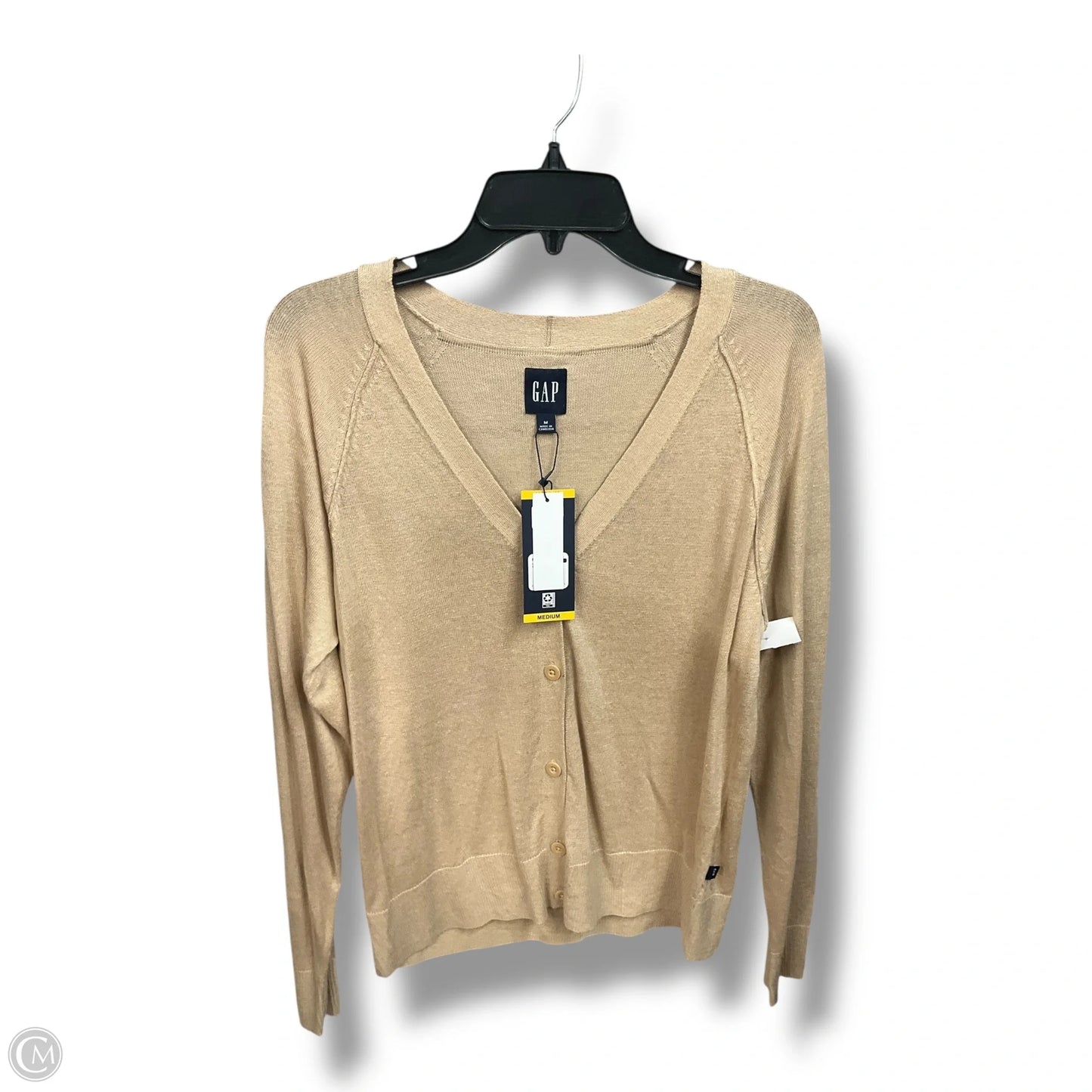Cardigan By Gap In Tan, Size: M
