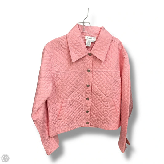 Jacket Puffer & Quilted By Chadwicks In Pink, Size: M