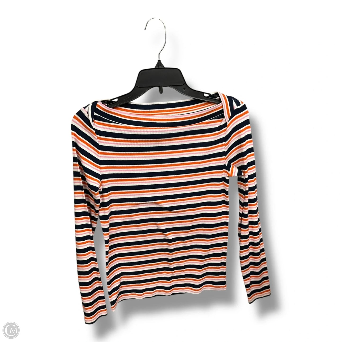 Top Long Sleeve By Loft In Striped Pattern, Size: S