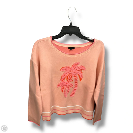 Sweater By Talbots In Orange & Pink, Size: L