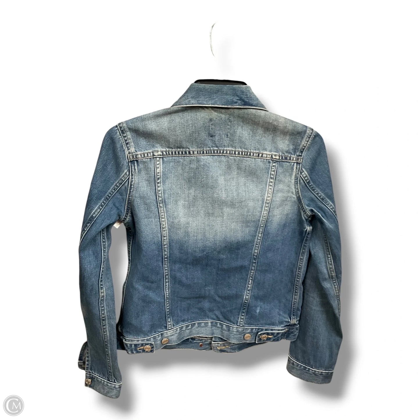 Jacket Denim By Gap In Blue Denim, Size: Xs