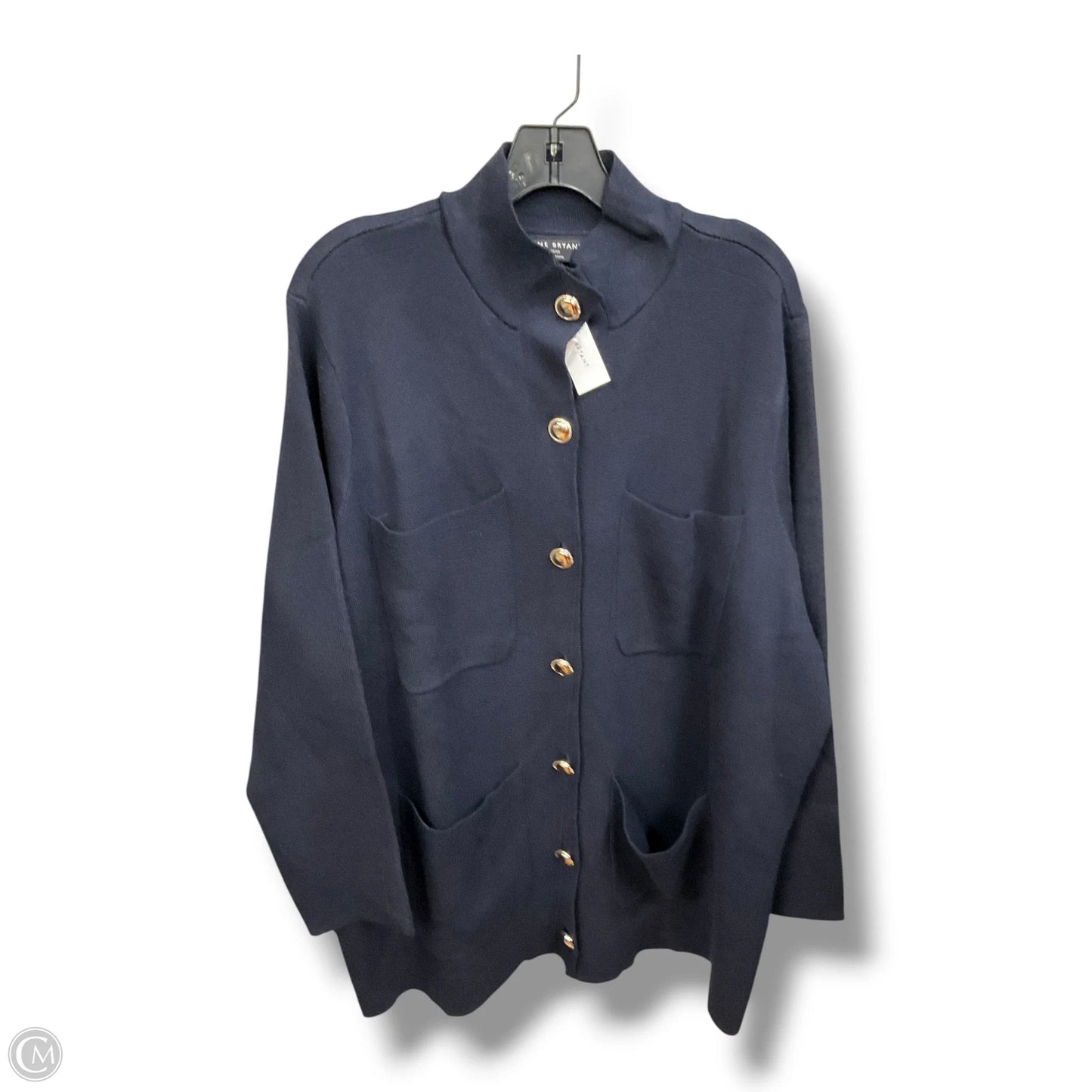 Cardigan By Lane Bryant In Navy, Size: 3x