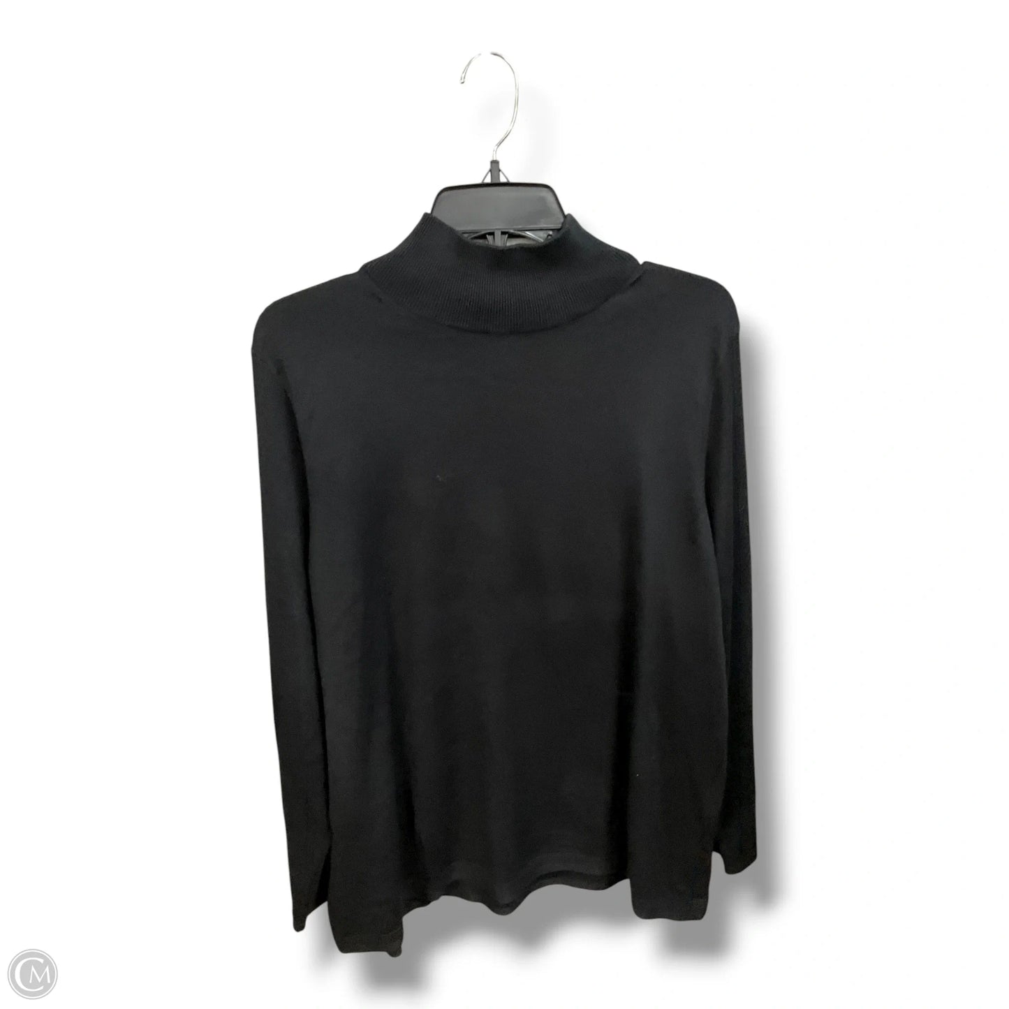 Top Long Sleeve Basic By J. Jill In Black, Size: 2x