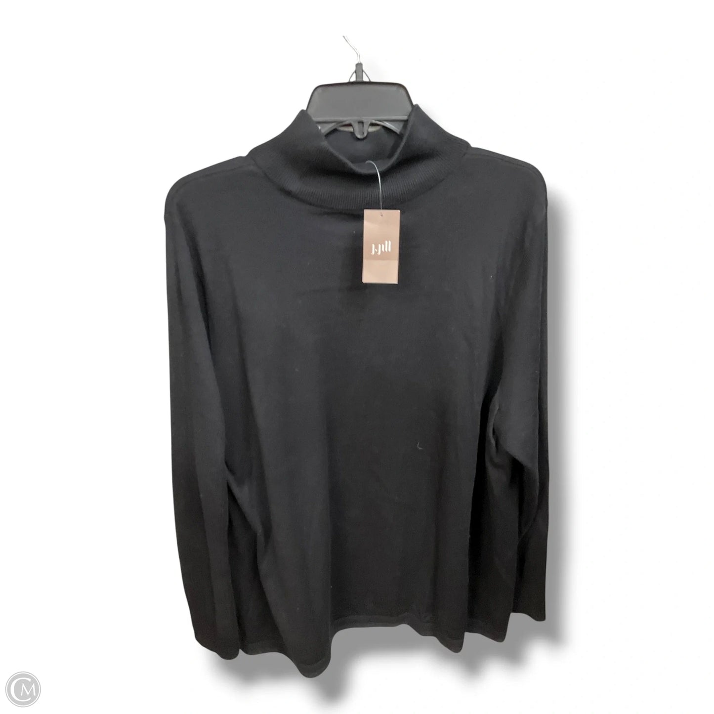 Top Long Sleeve Basic By J. Jill In Black, Size: 2x