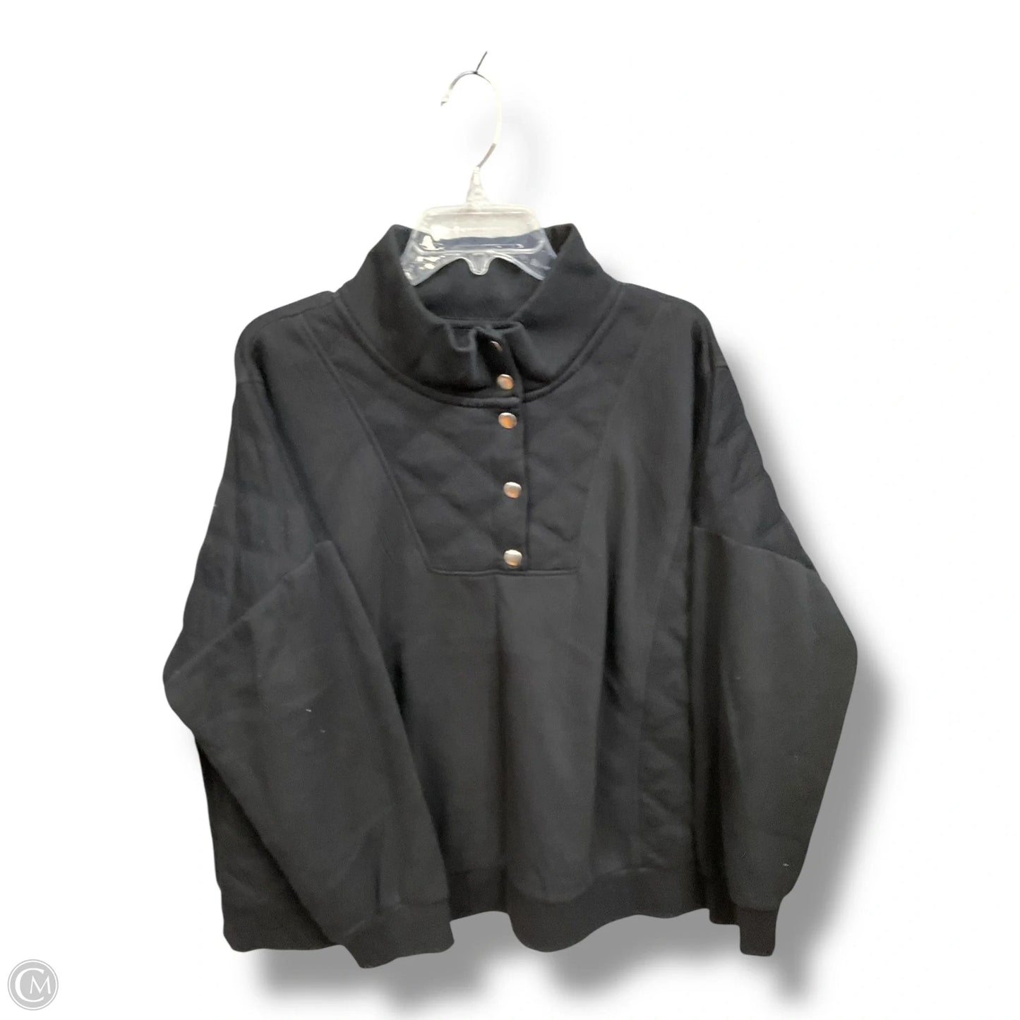 Sweatshirt Collar By Sonoma In Black, Size: 2x