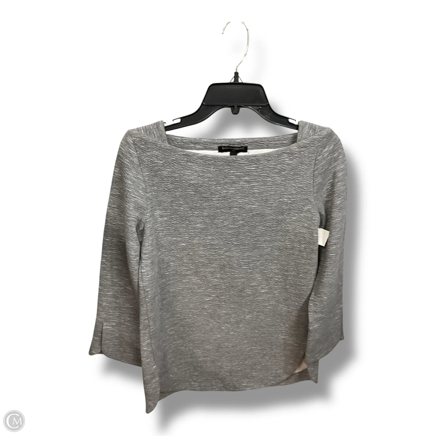 Top Long Sleeve By Banana Republic In Grey, Size: S