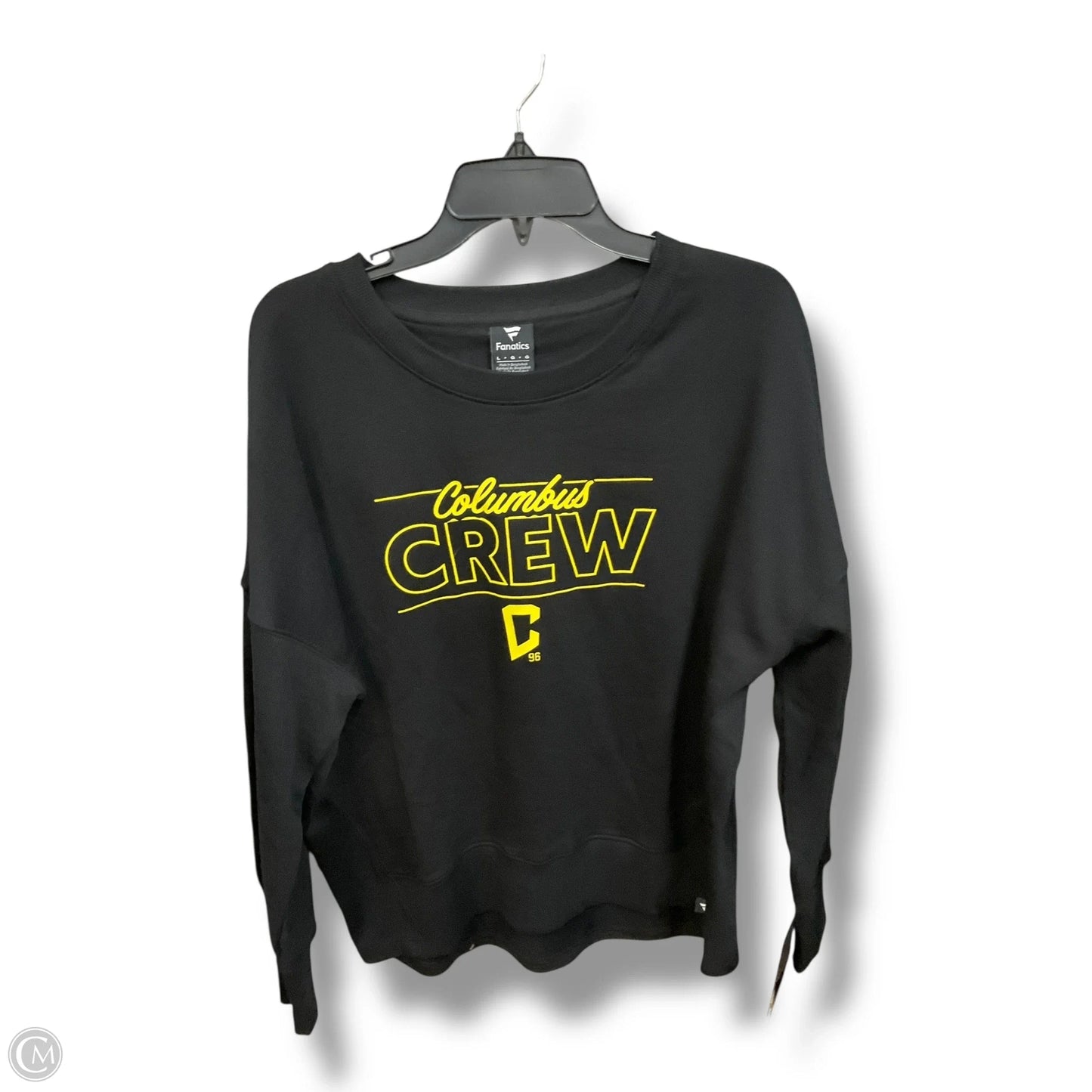 Sweatshirt Crewneck By Fanatics In Black & Yellow, Size: L
