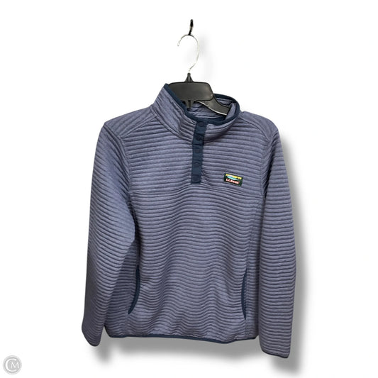 Athletic Top Long Sleeve Collar By L.l. Bean In Purple, Size: L