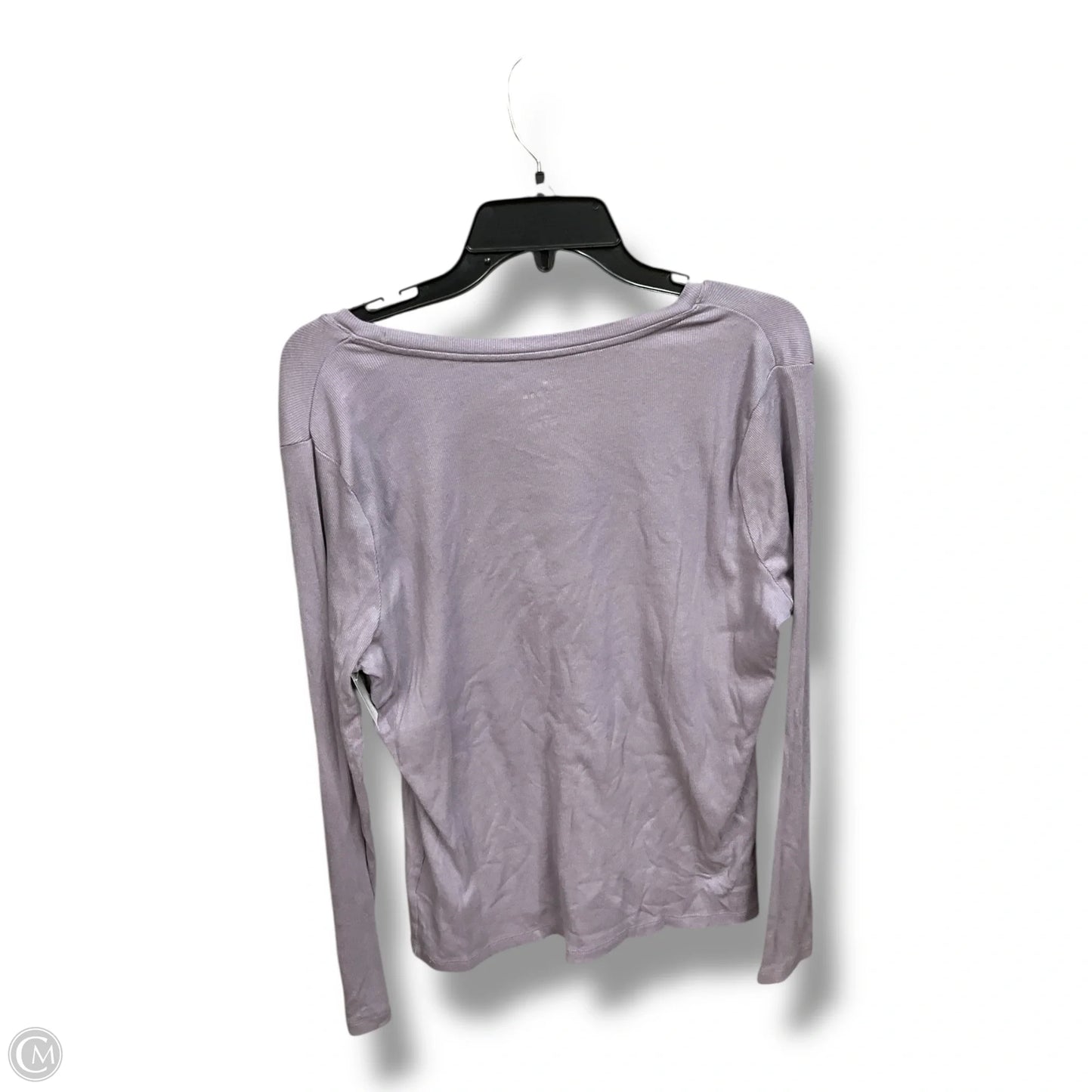 Top Long Sleeve Basic By A New Day In Purple, Size: Xl