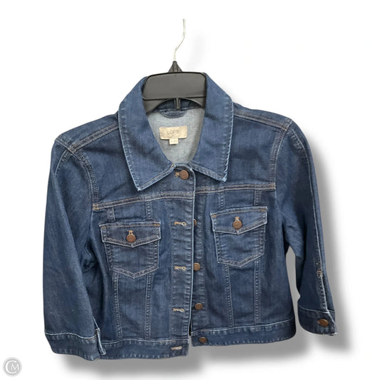 Jacket Denim By Loft In Blue Denim, Size: M