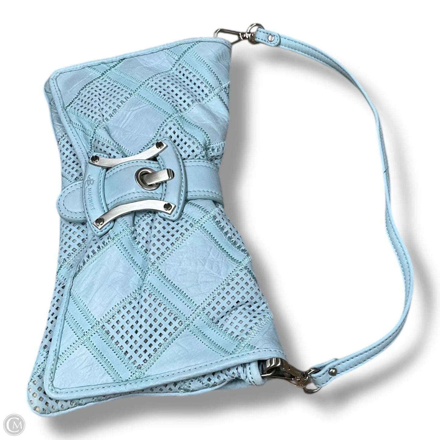 Handbag Leather By Makowsky, Size: Small