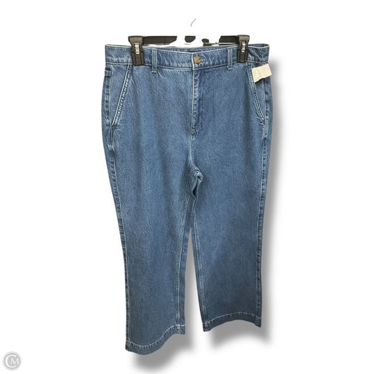 Jeans Wide Leg By J. Crew In Blue Denim, Size: 6