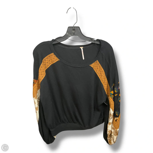 Top Long Sleeve By Free People In Black, Size: S