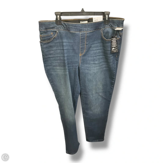 Jeans Boyfriend By Croft And Barrow In Blue Denim, Size: 16