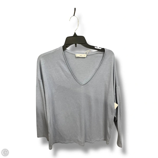 Top Long Sleeve By Mng In Blue, Size: M