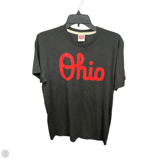 Top Short Sleeve By Homage In Grey, Size: M