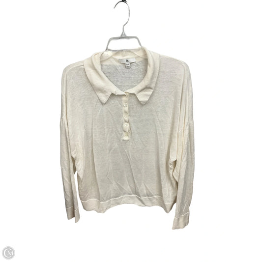 Top Long Sleeve By Clothes Mentor In Ivory, Size: Xxl