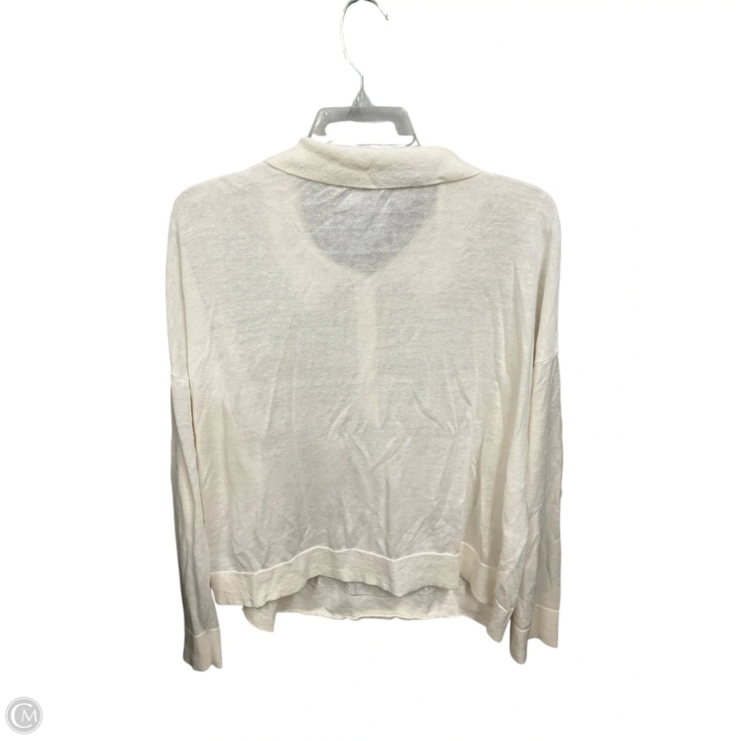 Top Long Sleeve By Clothes Mentor In Ivory, Size: Xxl