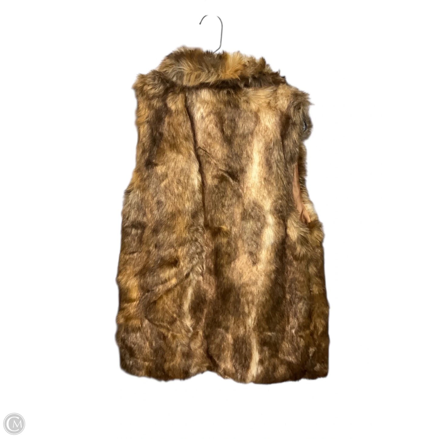 Vest Faux Fur & Sherpa By Universal Thread In Tan, Size: Osfm
