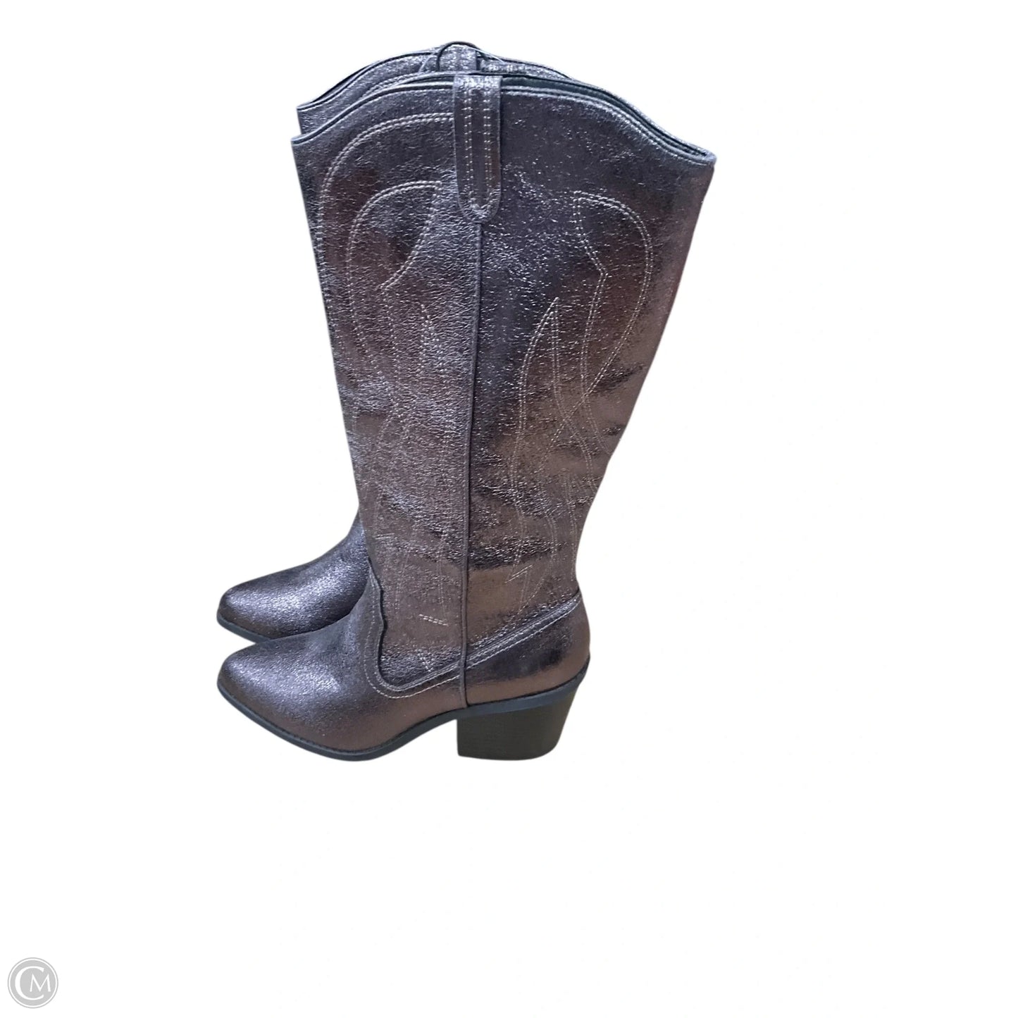 Boots Western By Cme In Grey & Pink, Size: 9