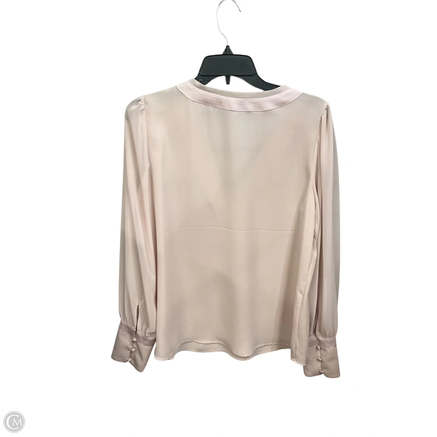 Blouse Long Sleeve By Express In Pink, Size: M