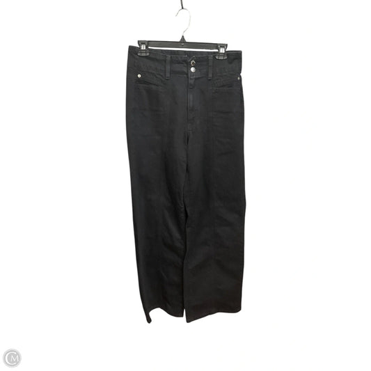 Jeans Wide Leg By Universal Thread In Black Denim, Size: 8