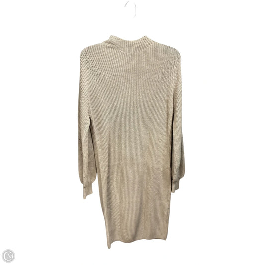 Dress Sweater By Style And Company In Beige, Size: M