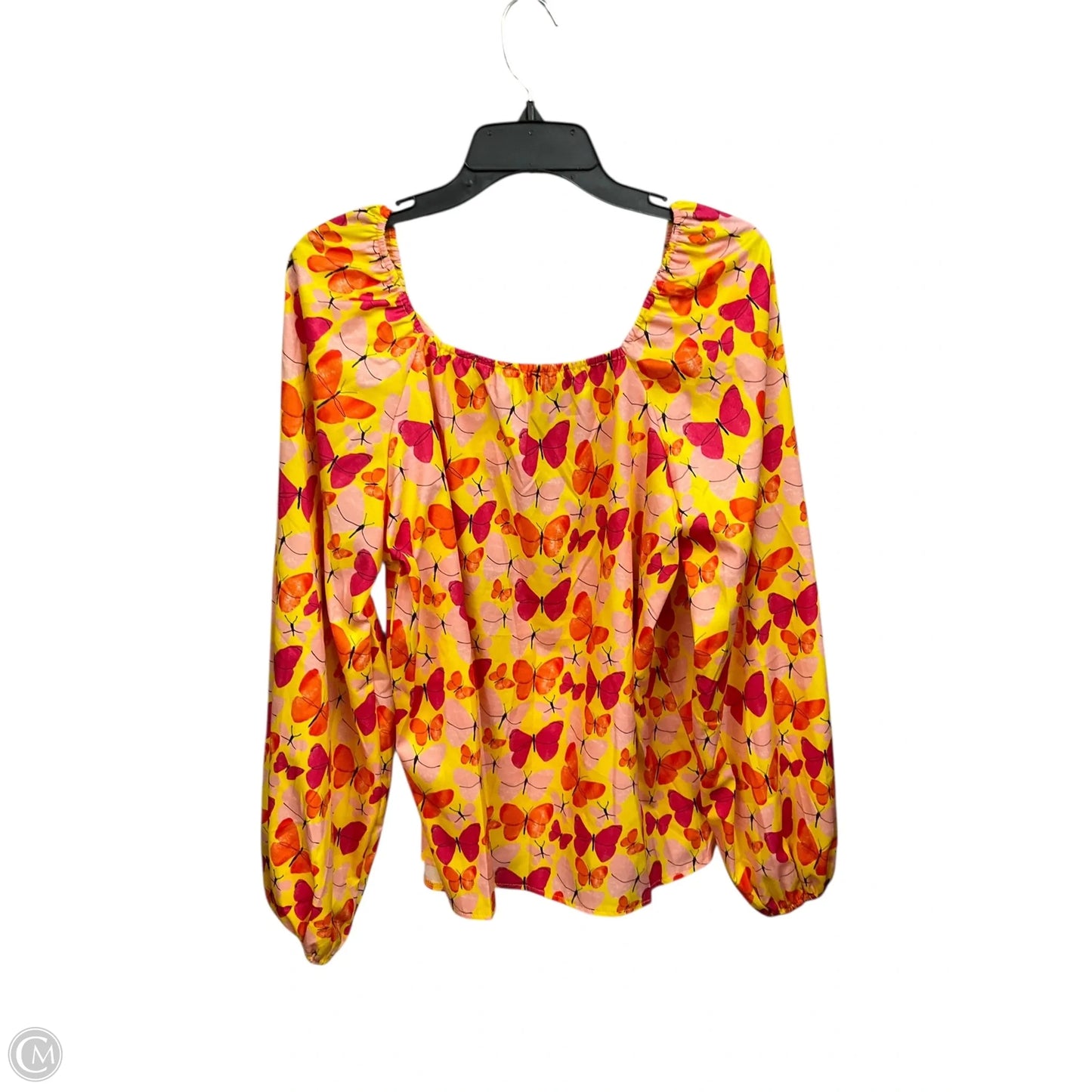 Blouse Long Sleeve By Clothes Mentor In Animal Print, Size: Xl