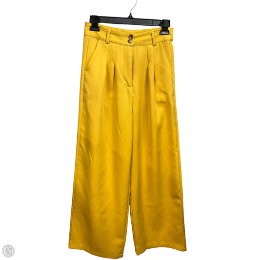 Pants Wide Leg By Cider In Yellow, Size: 4