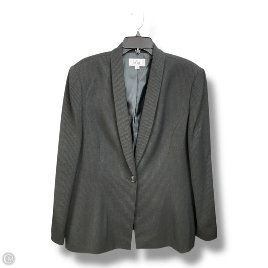 Blazer By Le Suit In Grey, Size: 2x