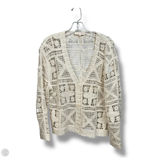 Cardigan By Solitaire In Ivory, Size: L