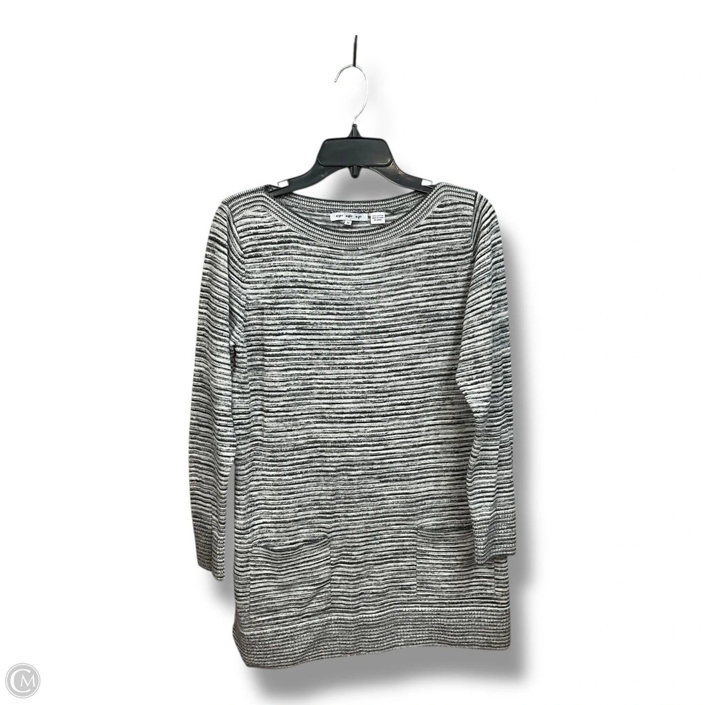 Tunic Long Sleeve By Eight Eight Eight In Striped Pattern, Size: M