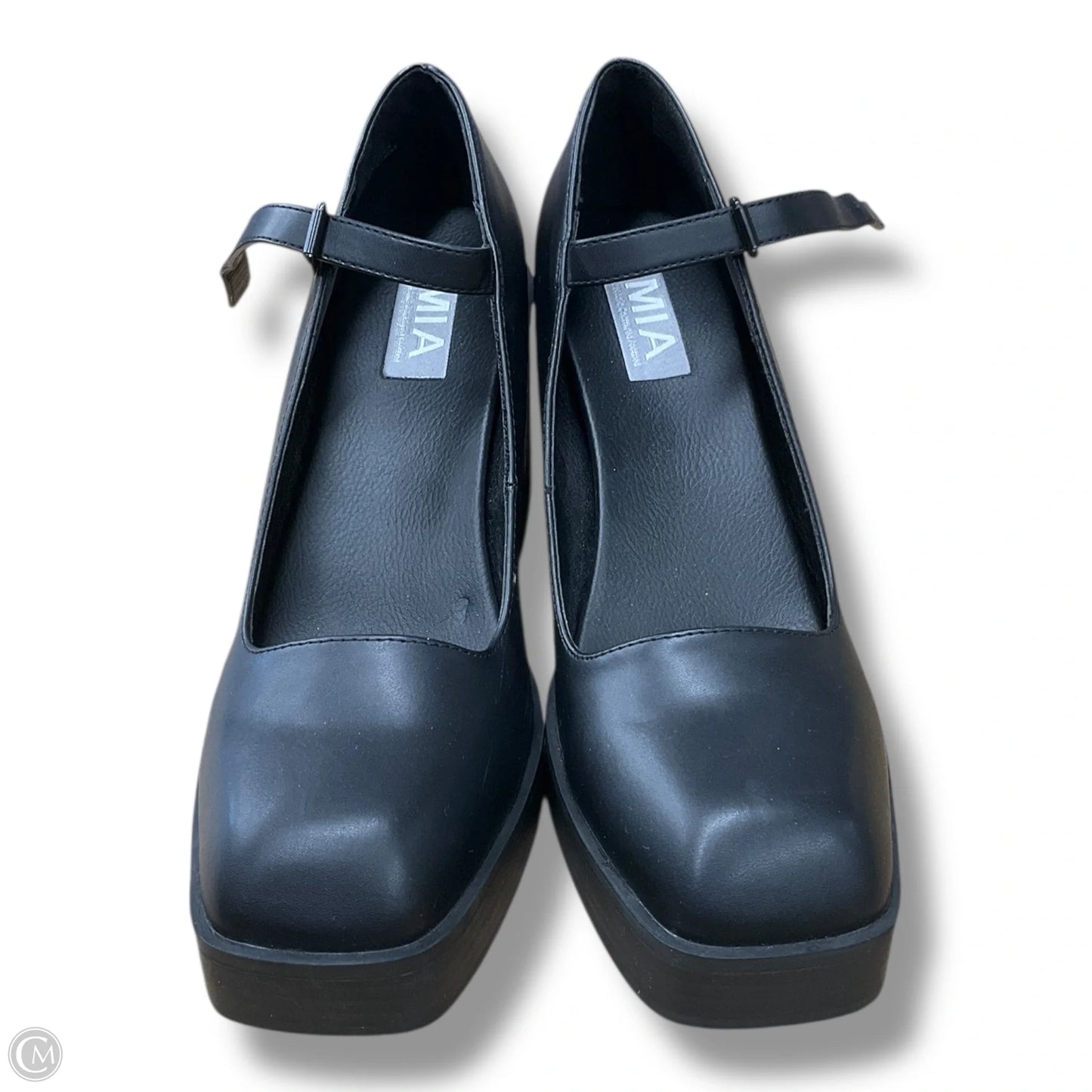 Shoes Heels Block By Mia In Black, Size: 9