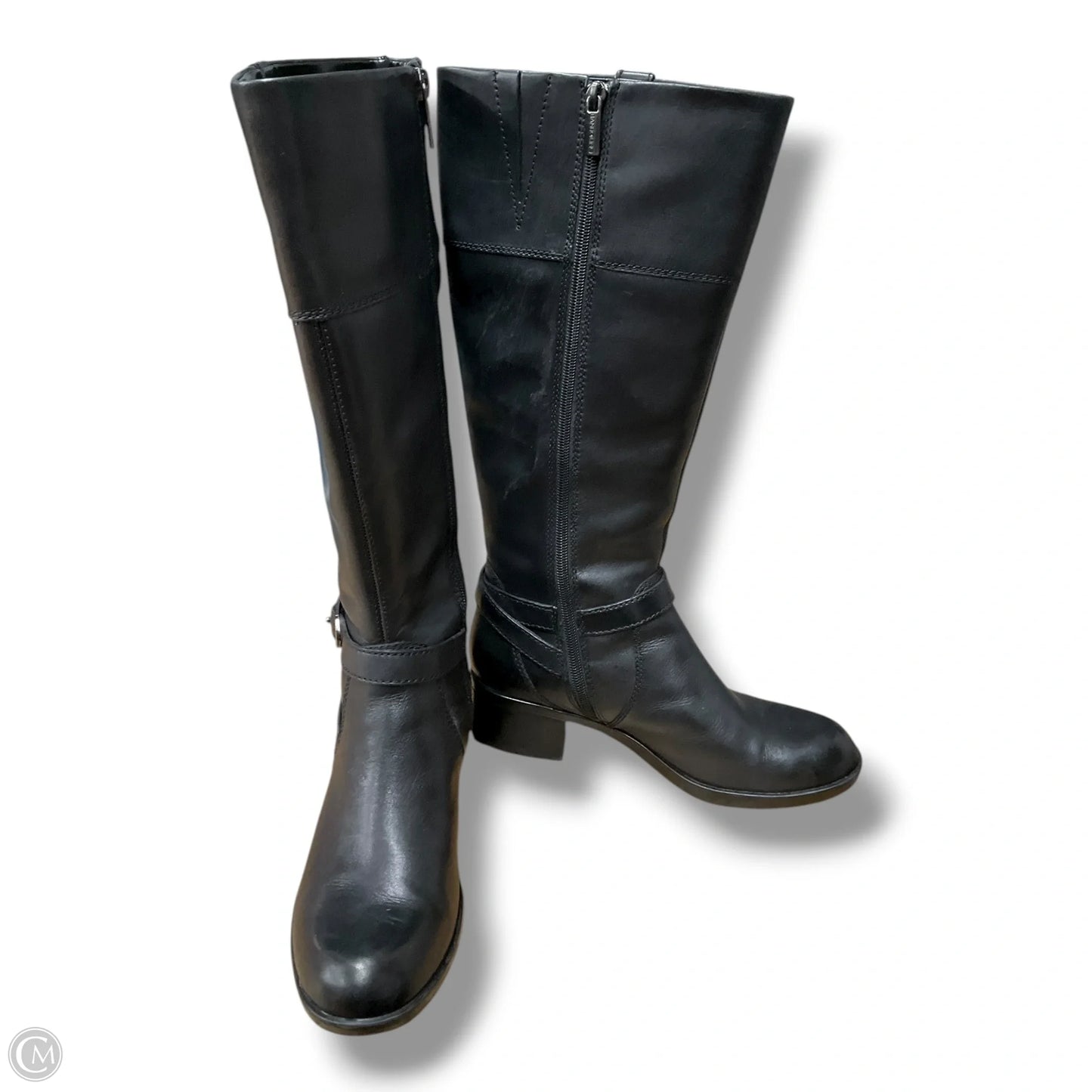 Boots Knee Heels By Bandolino In Black, Size: 6.5