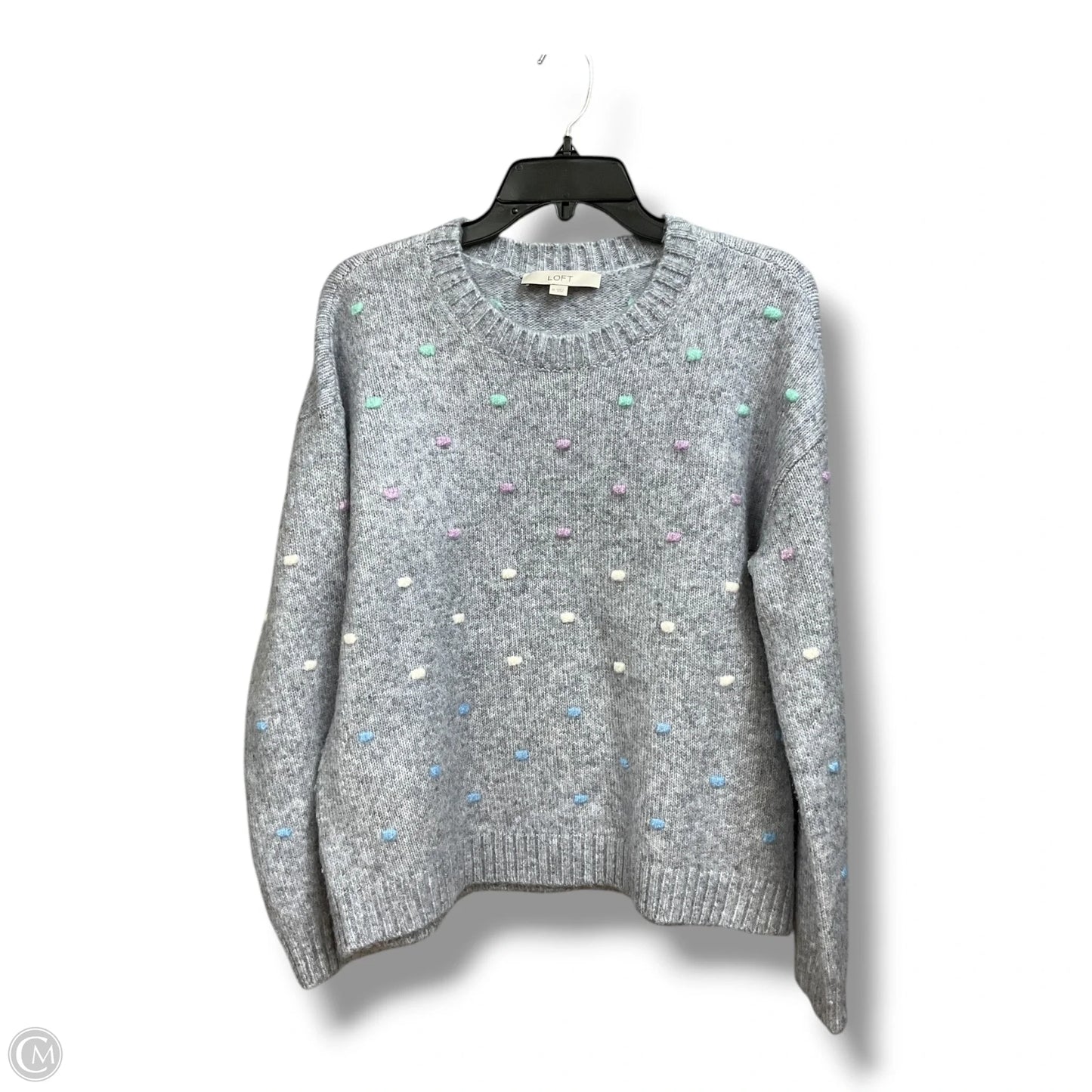 Sweater By Loft In Polkadot Pattern, Size: M