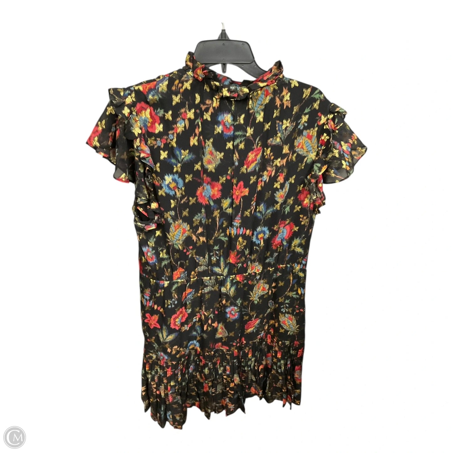 Dress Designer By Derek Lam In Black & Gold, Size: L