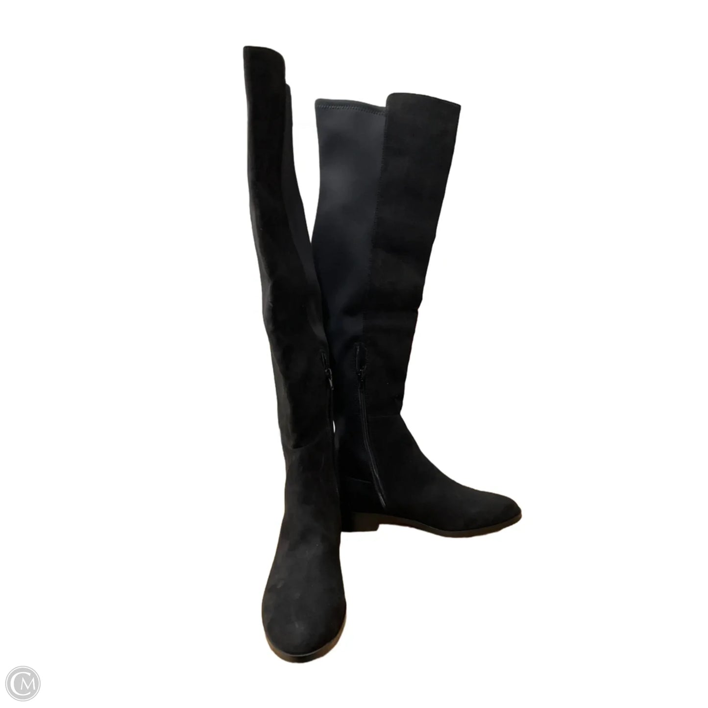 Boots Knee Flats By J. Crew In Black, Size: 8