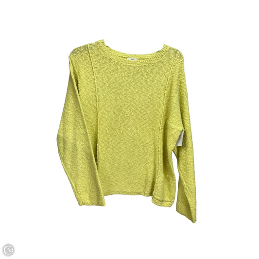 Sweater By J. Jill In Chartreuse, Size: L