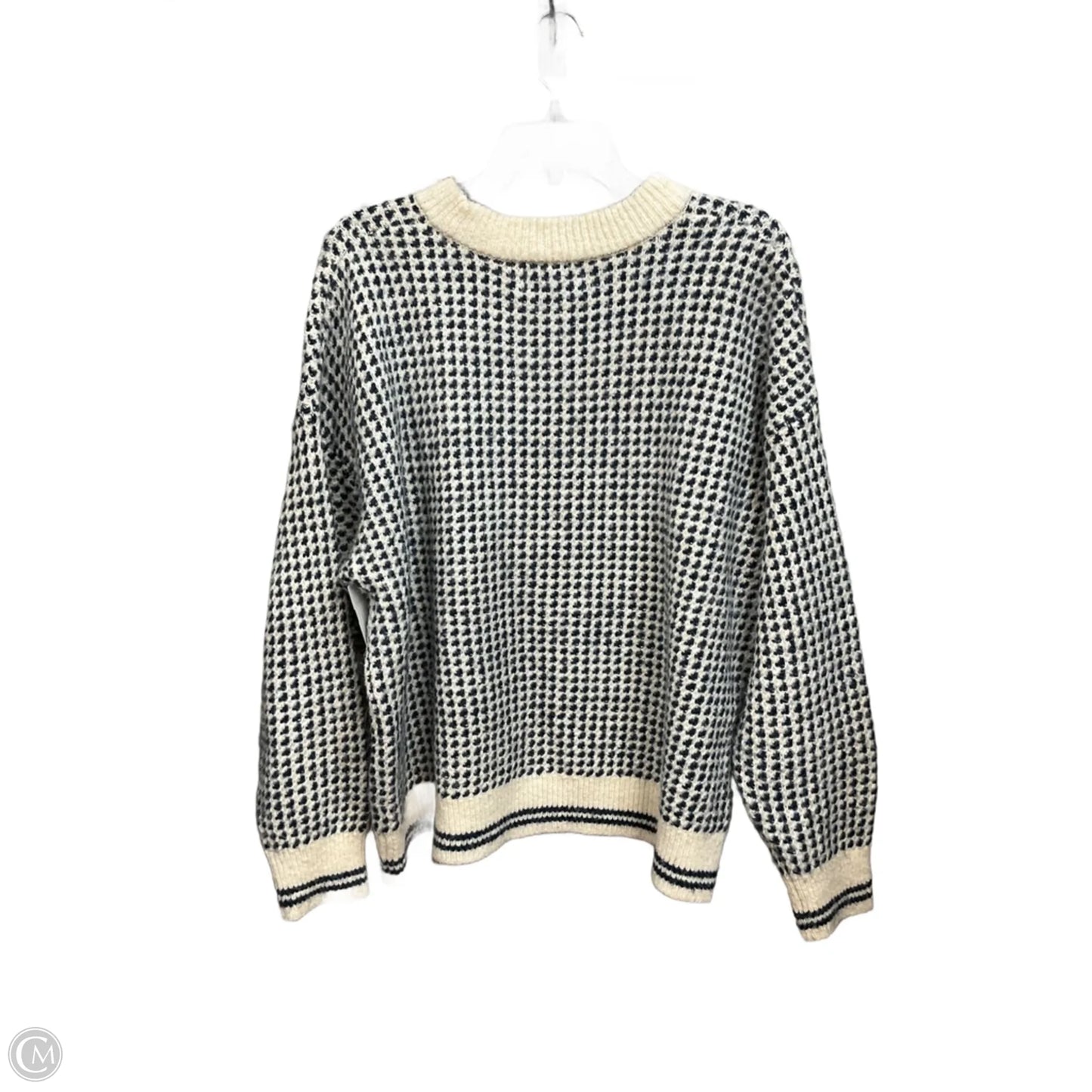 Sweater By Old Navy In Blue & Cream, Size: Xl